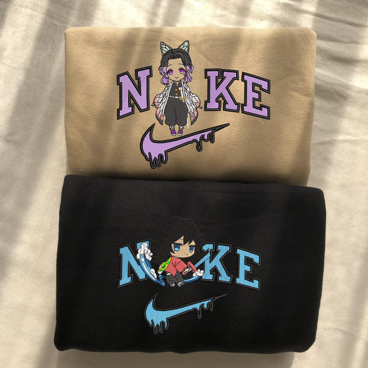 KNY Character Embroidered Hoodie