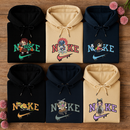 KNY Character Embroidered Hoodie