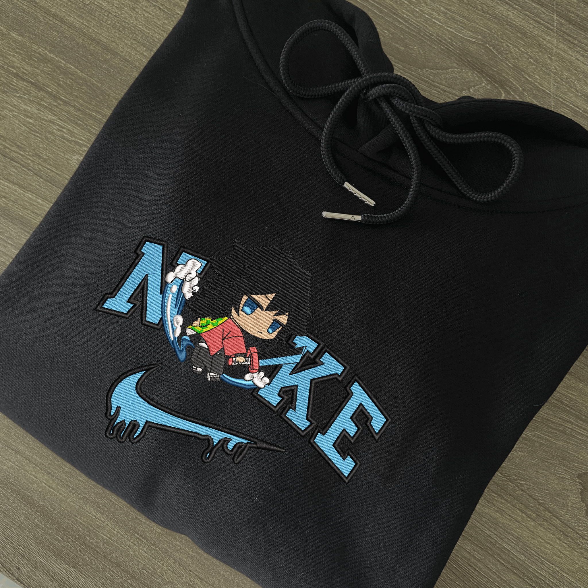 KNY Character Embroidered Hoodie
