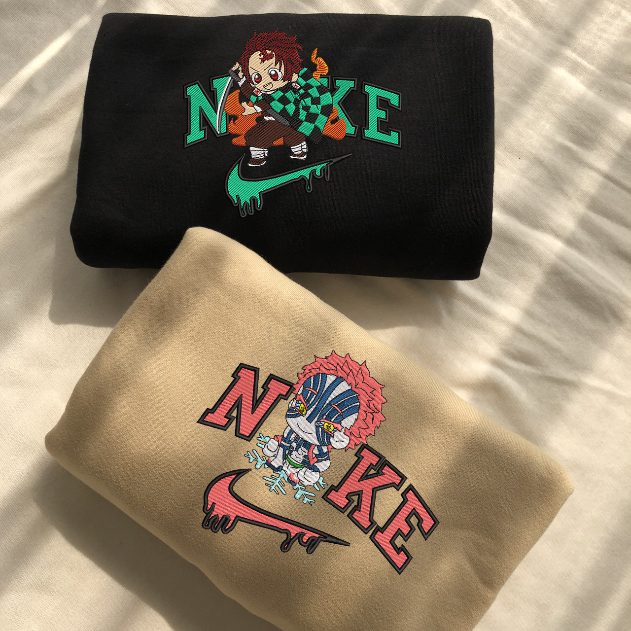 KNY Character Embroidered Hoodie