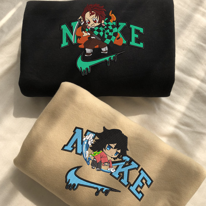 KNY Character Embroidered Hoodie