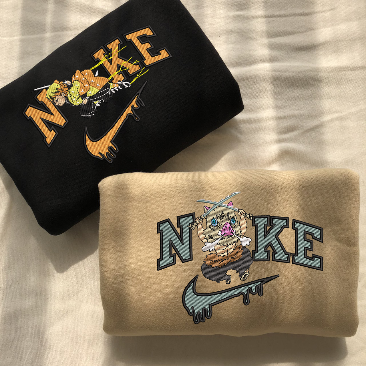 KNY Character Embroidered Hoodie