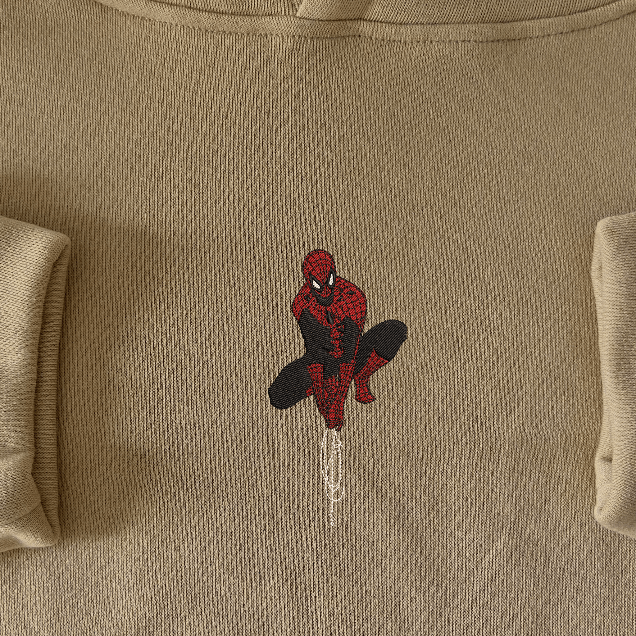 Simple Spider-Man Embroidered Hoodie
