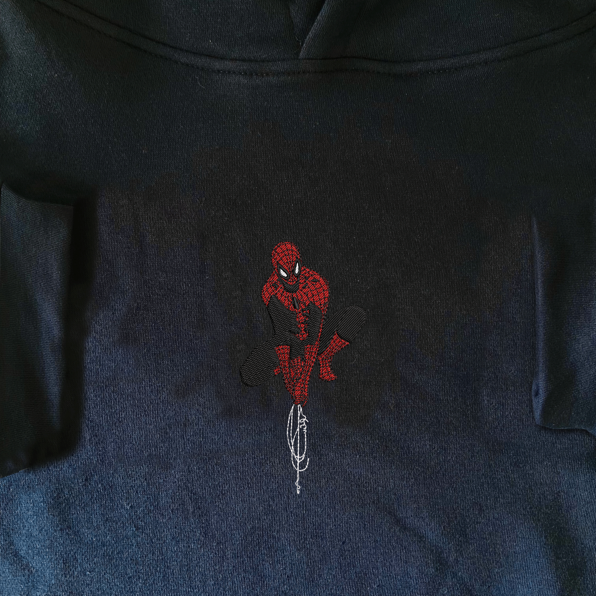 Simple Spider-Man Embroidered Hoodie
