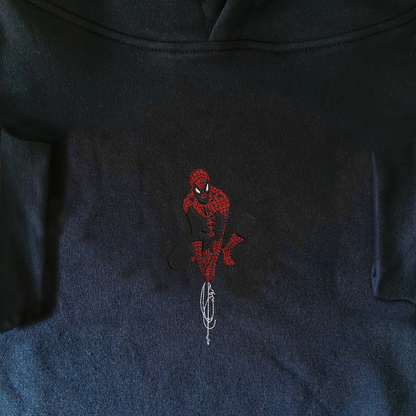 Simple Spider-Man Embroidered Hoodie