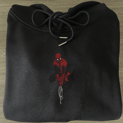 Simple Spider-Man Embroidered Hoodie