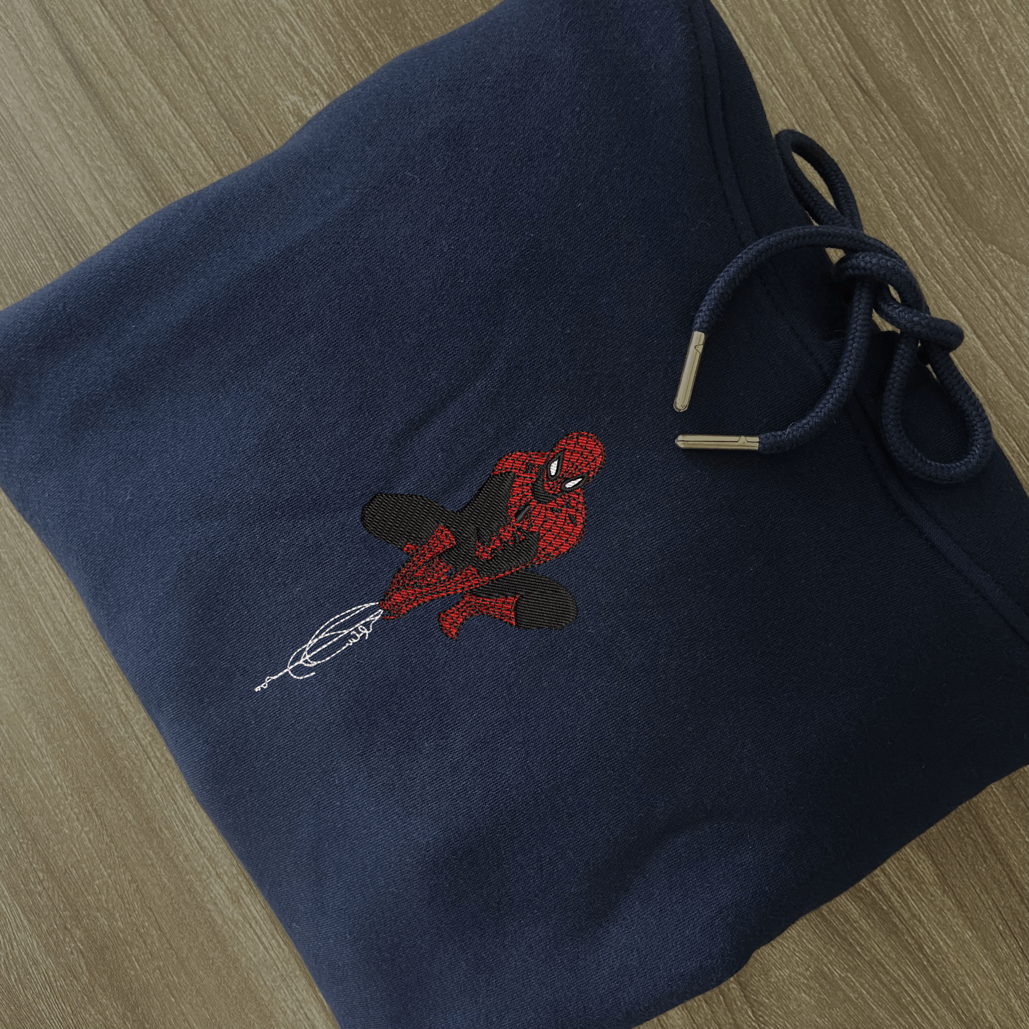 Simple Spider-Man Embroidered Hoodie