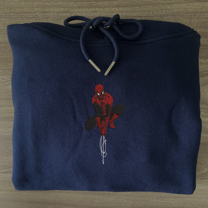 Simple Spider-Man Embroidered Hoodie