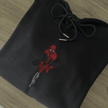 Simple Spider-Man Embroidered Hoodie