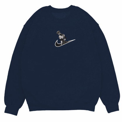 Subaru Character Embroidered Crewneck Sweatshirt